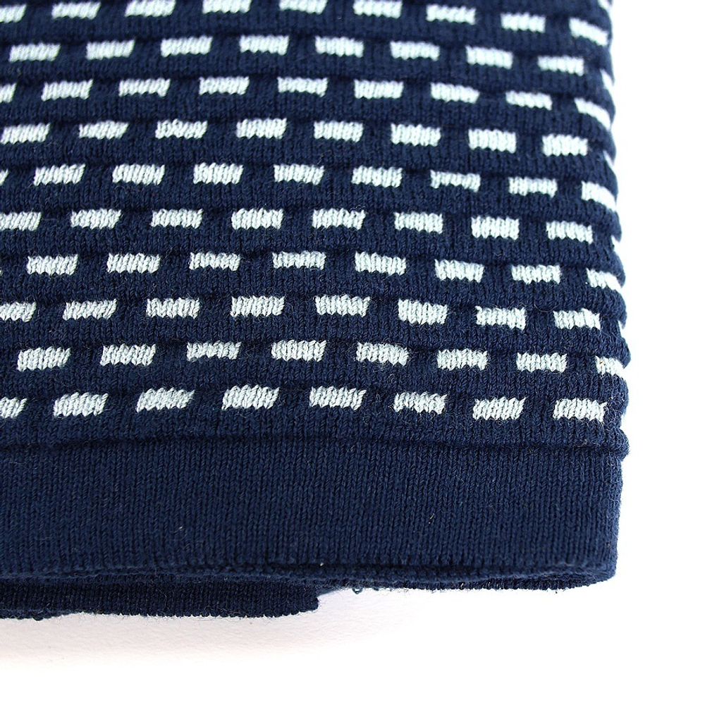 Плед из хлопка фактурной вязки Essential, 130х180 см