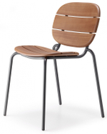 Стул деревянный Scab Design Si-Si Wood, антрацит, красное дерево