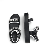 босоножки crop топ Guess - черный(FL6RCH ELE03)