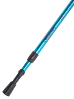 Палки для скандинавской ходьбы треккинговые Tech Team Yeti Blue 115-135 см., двухсекционные телескопические алюминиевые, система-антишок