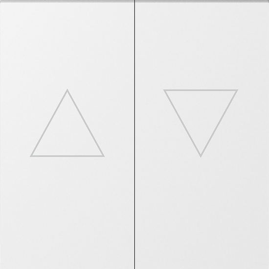 Клавиша 2-я со стрелками для жалюзи,  глянцевый белый,  серия A07