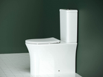 Унитаз-компакт безободковый Ceramica Nova Star CN1904-B с крышкой-сиденьем микролифт, белый глянец