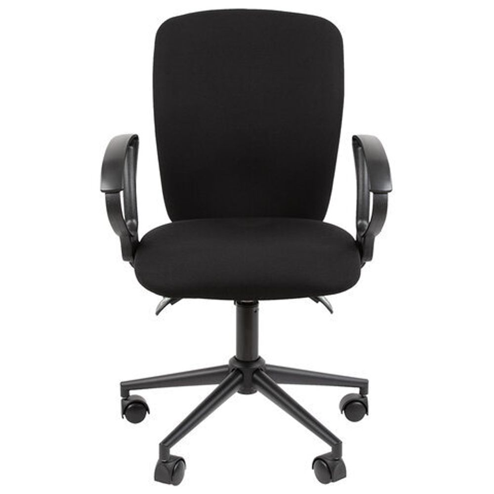 Кресло офисное Chairman CH 9801, пятилучие металл, ткань, черное, ш/к 57852, 7150934