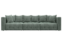 Диван прямой Лига-052 НПБ Лонг, BRUT 08 ВЕЛЮР зеленый