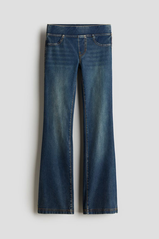 H&M Расклешенные джеггинсы, синий