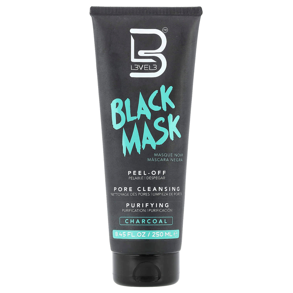 Level 3, Black Mask, древесный уголь, 250 мл (8,45 жидк. Унции)