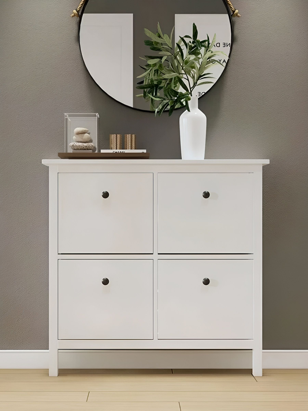 IKEA Обувница 3 ящ, HEMNES 89х127х30, черная/св-коричневая, из массива сосны, КЫМОР (ХЕМНЭС ИКЕА)