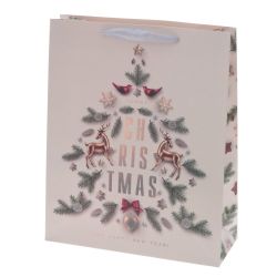 GAEM Пакет подарочный (бумага, плотность 210г/м2, блок микс 12шт), L26 W10 H32 см, 4в.