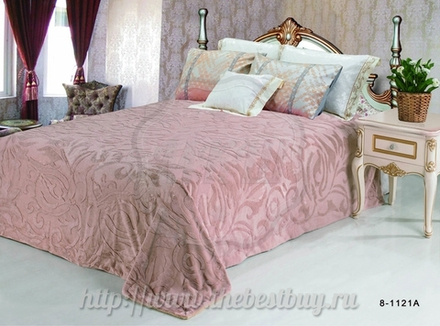 Покрывало из искусственного меха:  Лила (арт. YL8-1121A)  -   220х240 см. - кофе