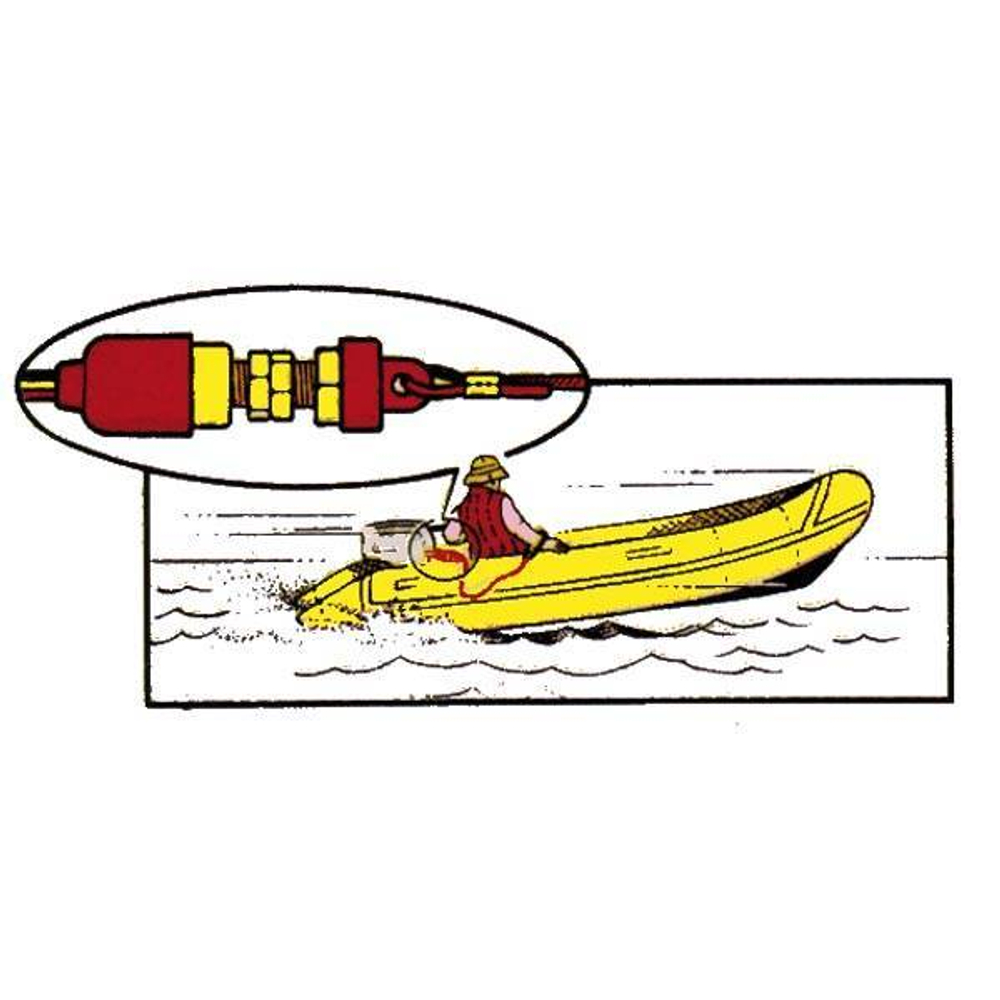 Кнопка "стоп" с чекой безопасности