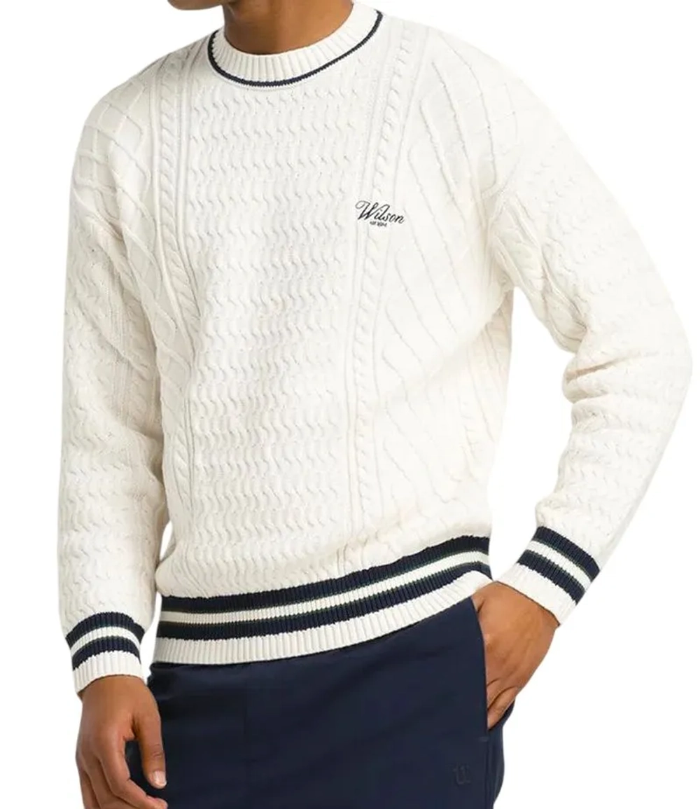 Куртка теннисная Wilson Heritage Cable Knit