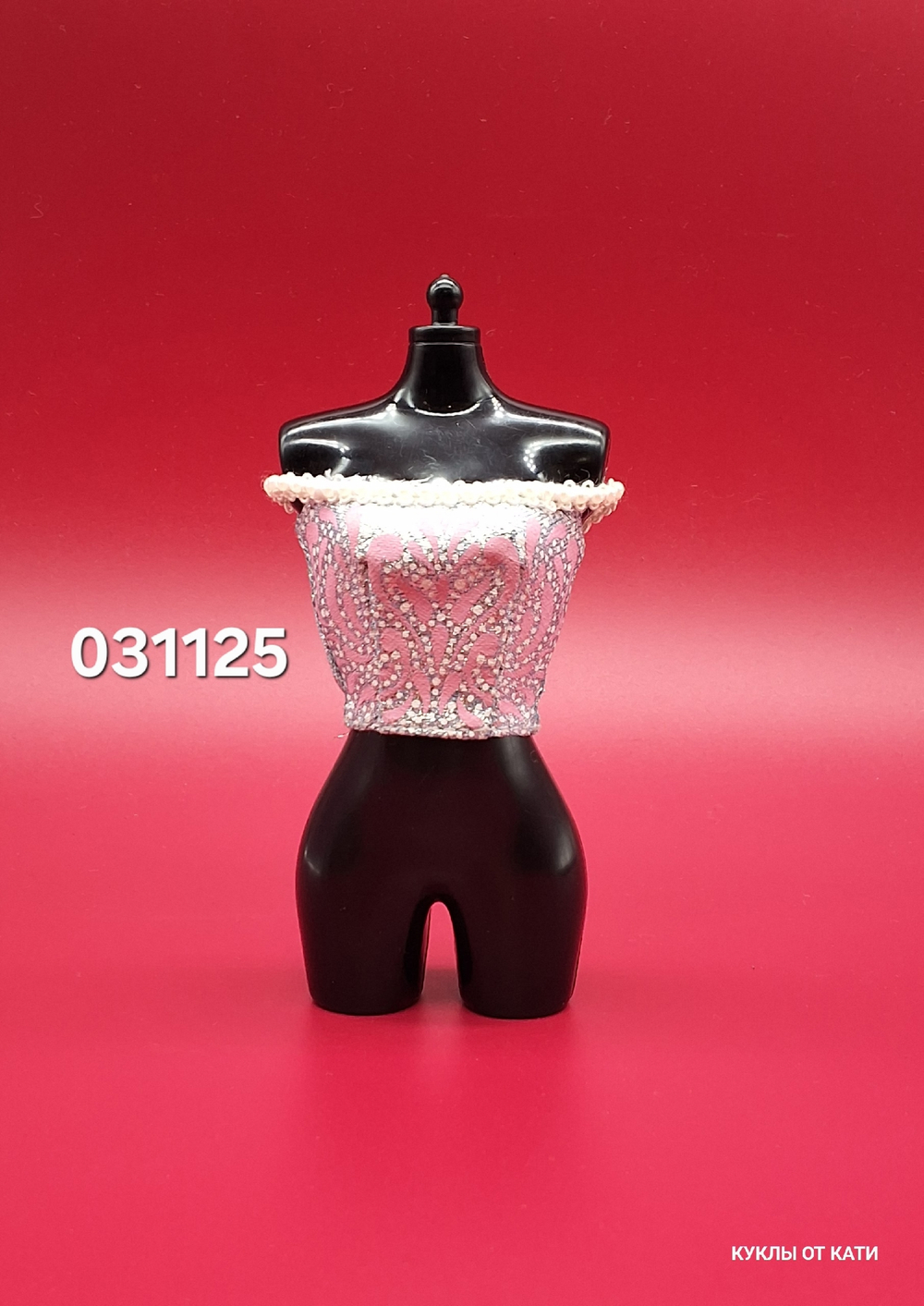 Одежда для куклы Барби винтаж топ 031125