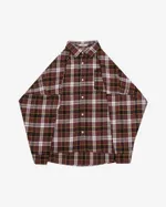 Рубашка One Two Cowboy Shirt Chocolate коричневая