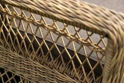 "Гранд Латте" лаунж-зона из искусственного ротанга, цвет соломенный