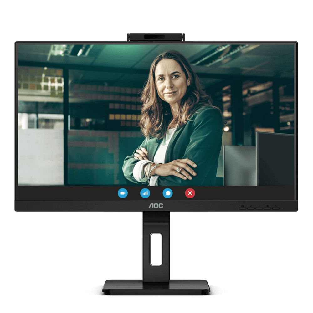 Монитор 23,8" AOC 24P3QW IPS 1920x1080 75Hz 4ms 300cd/m 1000:1 2xHDMI DP 4xUSB 3.2 2x5W WEB Камера