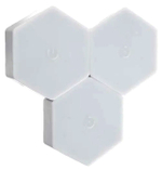 Набор светильник сенсорный "соты с пультом" 3 шт, 85х75мм, 6500К, 3*ААА (не в компл.)