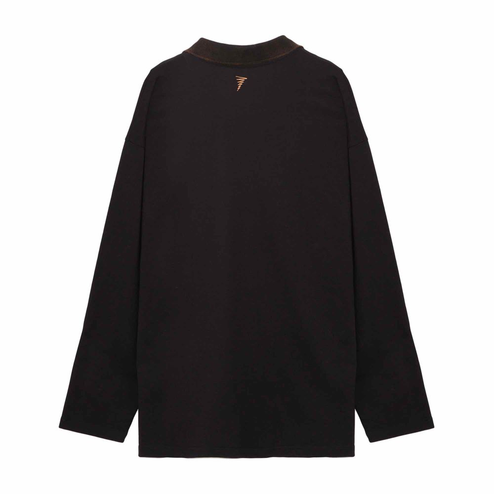 Купить Поло Смерч Рубашка Оверсайз Черное Поло Смерч Рубашка Оверсайз Черное