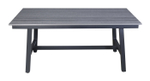 "Сан Ремо" стол обеденный из ДПК, каркас алюминиевый темно-серый