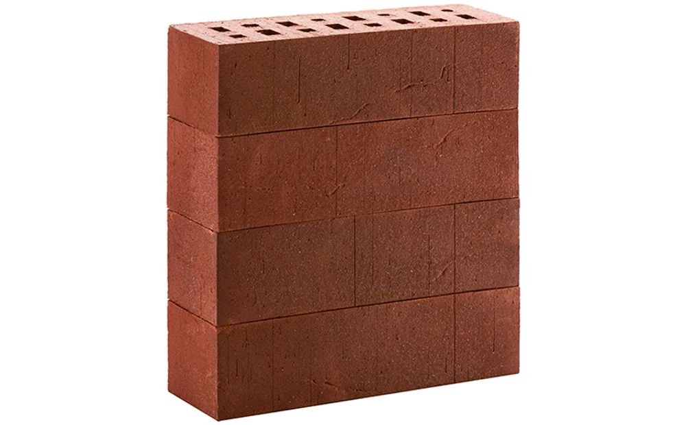 Кирпич клинкер ЛСР фасадный 0,71НФ Темно-красный с бордовым песком «Порту» винтаж М-300 250x85x65