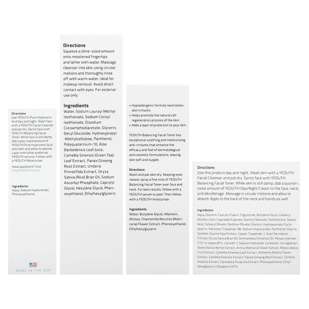 YEOUTH, набор для ухода за кожей для подростков, набор из 4 средств