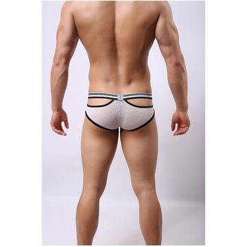 Мужские трусы брифы белые Cockon X Lace Brief White 6101