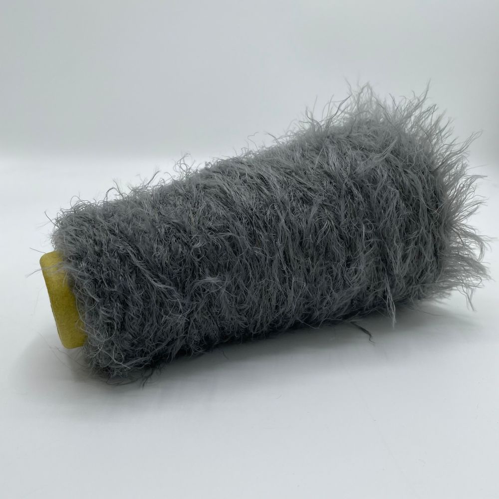 Фантазийная пряжа лебяжий пух травка на бобине