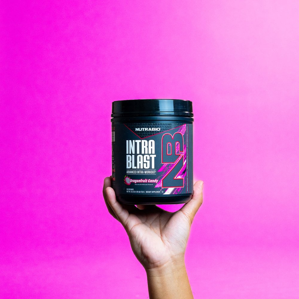NutraBio, Intra Blast, усовершенствованная добавка во время тренировки, со вкусом питахайи, 722 г (1,59 фунта)