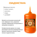 Чакровые свечи, набор / 6х4 см , с эфирными масла, из пчелиного воска