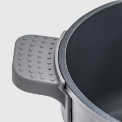 Кастрюля 2.2л 20см Kitchen Star Diamante с крышкой и силиконовыми ручками