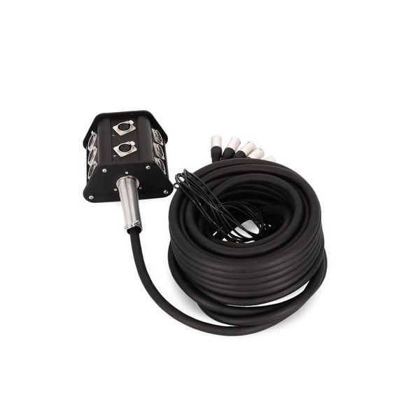 Adam Hall K 8 C 15 P - мультикор со стейдж-боксом, 8 x XLR возврат, 8 x 0.314 мм2, 15 м