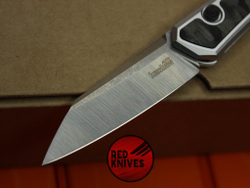 Нож Kershaw Launch 20 A+++ - мраморный карбон, рукоять - белый алюминий