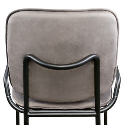 Стул Ror, Double Frame, велюр, черный/серый
