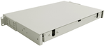 Кросс оптический стоечный 19" выдвижной 1U TELCORD КСв-16-1U 16-ST/MM-16-ST/UPC-MM50(OM4)-1-КУ-GY
