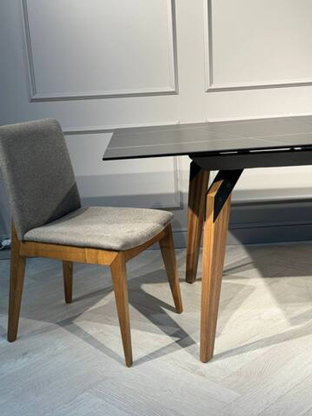 Стол обеденный Ist Casa раскладной Лацио, 160(210)х90х76 см, черный мрамор