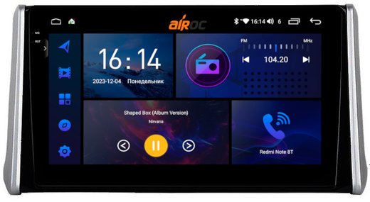 Магнитола для Toyota RAV4 2019+ - AIROC 2K RI-1130 Android 12, QLed+2K, ТОП процессор, 8/128Гб, CarPlay, SIM-слот