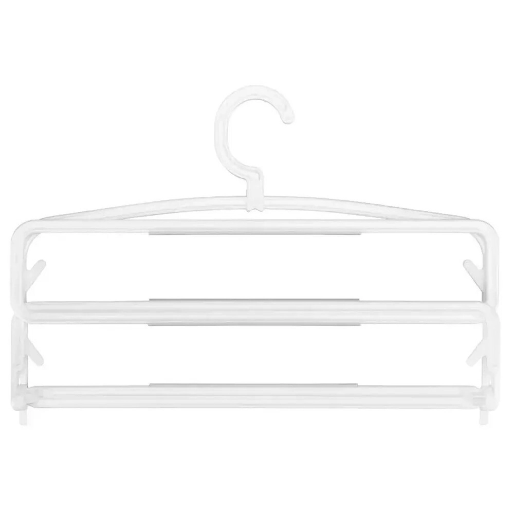 Вешалка антискользящая Daily многоуровневая, с поворотным крючком, складная для брюк/юбок,