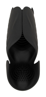 Черный вибромастурбатор с трехточечной стимуляцией Penis Trainer with 3 Point Stimulation (Цвет: черный)