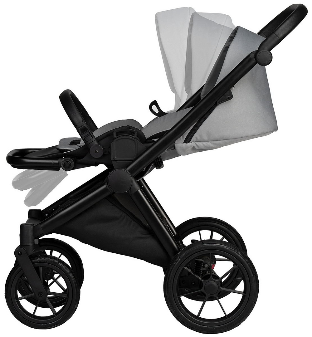Детская коляска Indigo Solio 3 в 1 с автокреслом Avionaut Cosmo Grey So04 св.серый