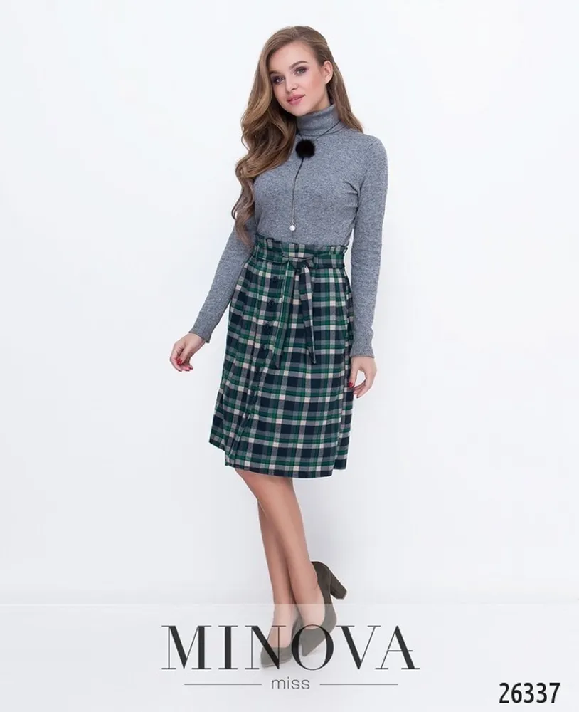 Юбка 1121-темно-зеленый Minova