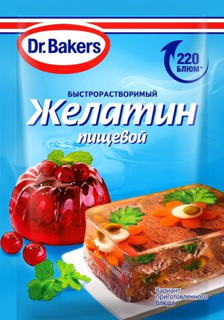 Желатин Dr.Bakers пищевой, 10г