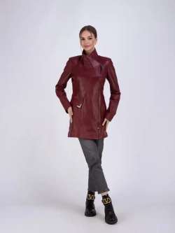 Плащ женский из натуральной кожи Турция