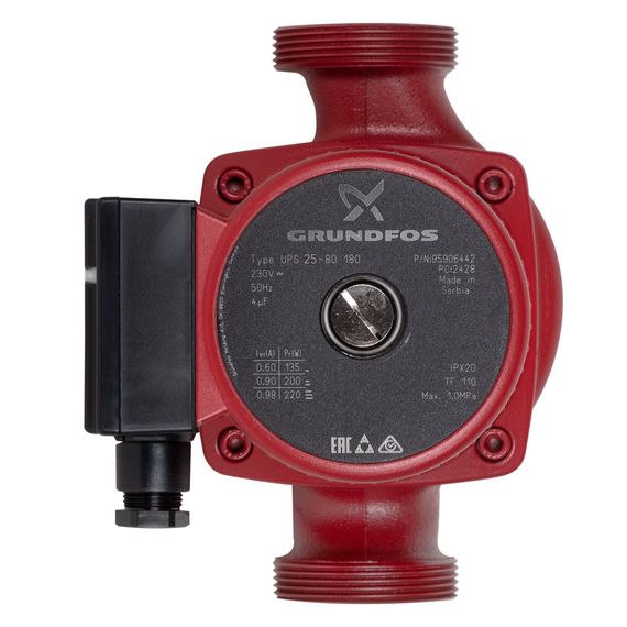 Насос циркуляционный GRUNDFOS UPS 25-80 EU, без гаек купить в Москве и Московской области по низкой цене с доставкой по России — (1) Насос циркуляционный GRUNDFOS UPS 25-80 EU, без гаек — (1)