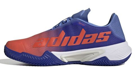 Мужские кроссовки теннисные Adidas Barricade Clay - lucid blue/solar red/blue fusion