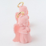 Бархатистый футляр ангелочек для серёг