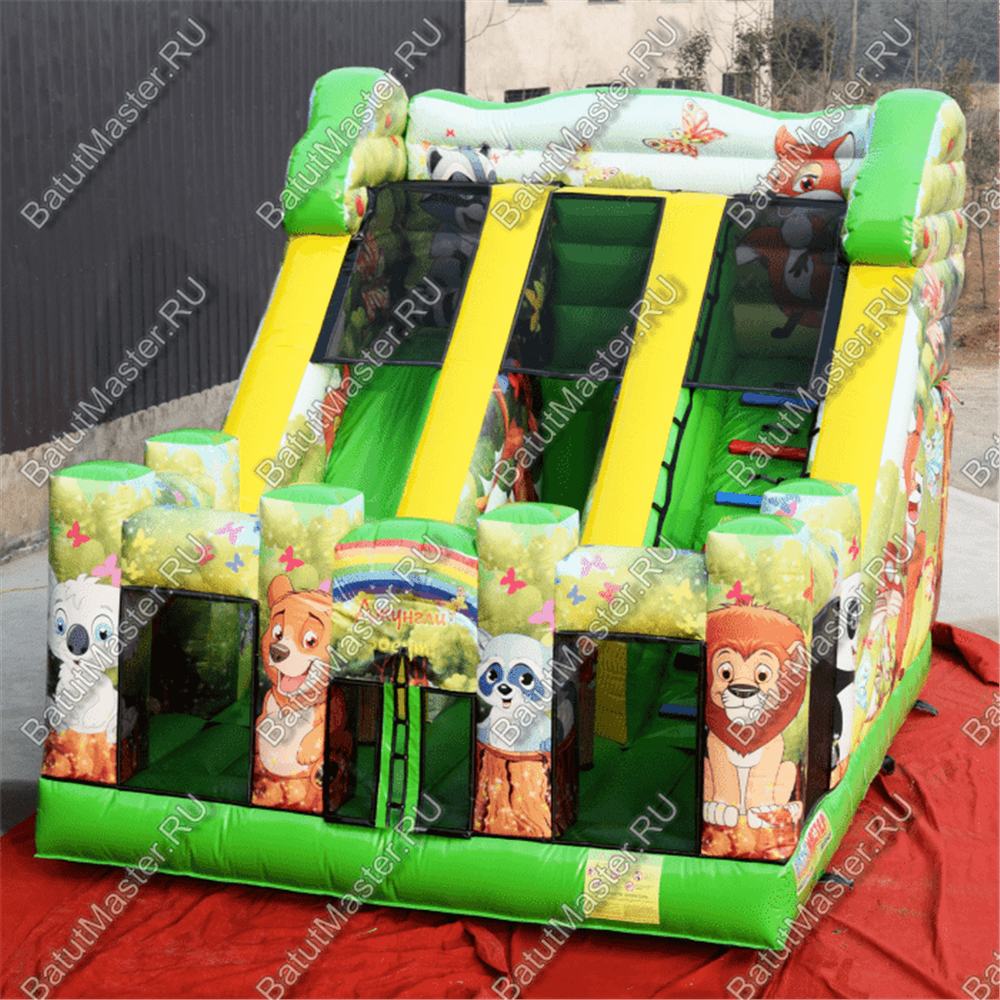 Коммерческий надувной батут "Сафари" 6*5*5 м