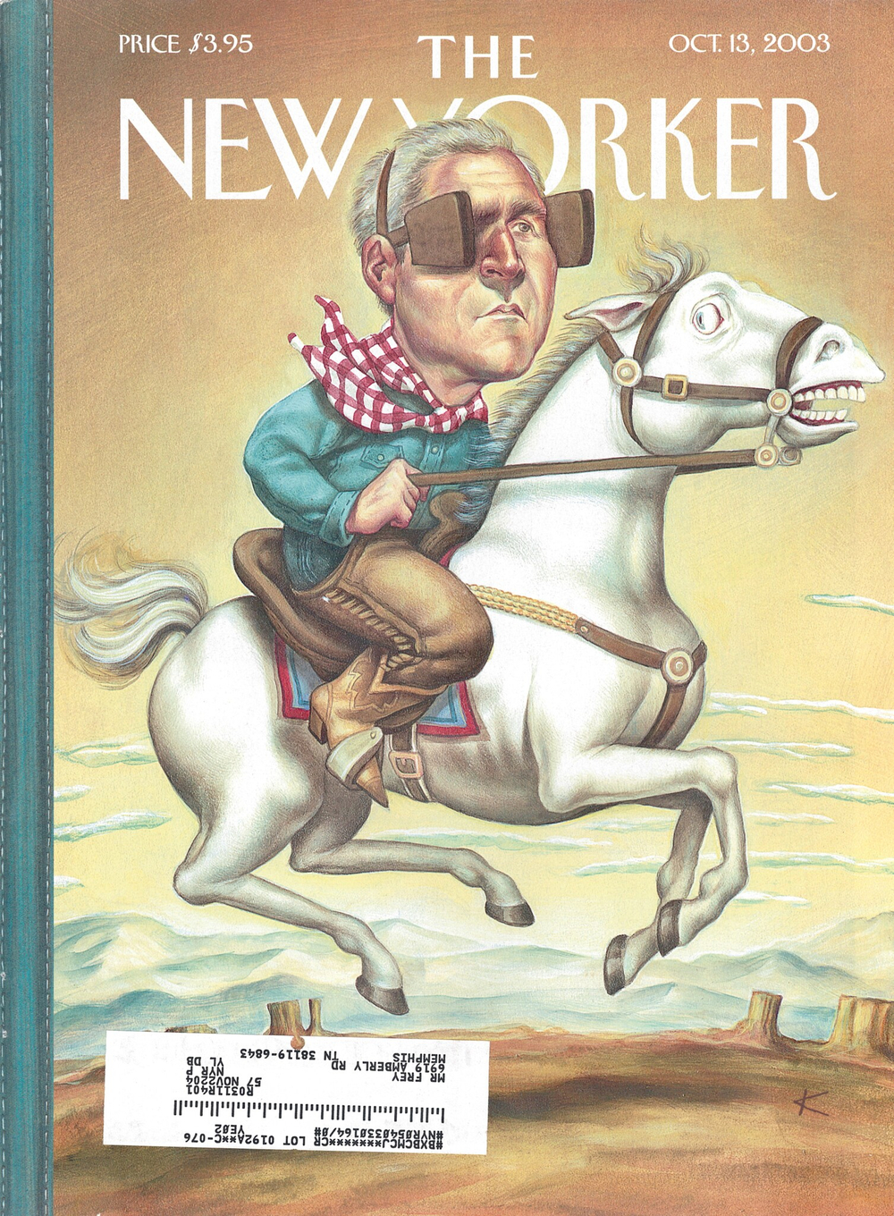 Журнал The New Yorker 13-10-2003, обложка