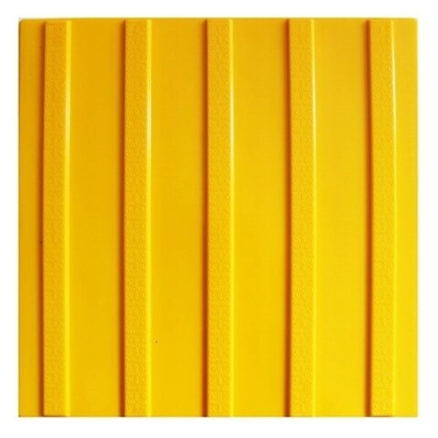 Тактильная плитка из полиуретана 300х300х6 мм риф в линию 1-3 шт.