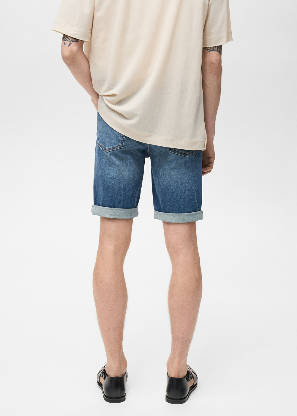 Бермуды из денима slim fit