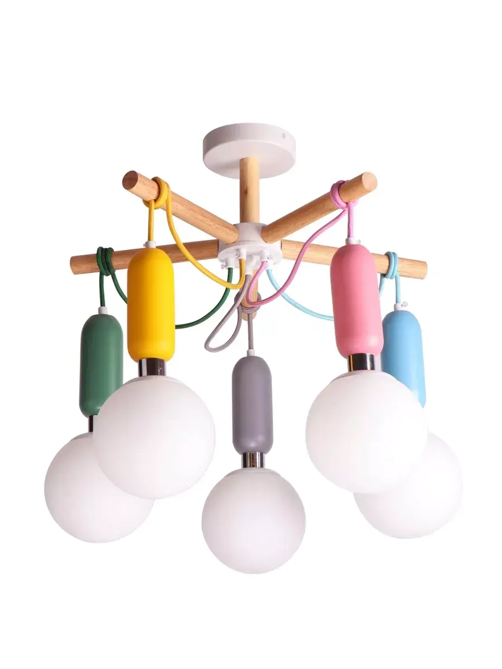 Люстра потолочная MARCH E27*5*60W разноцветная