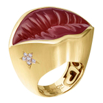 Кольцо с Сердоликом и Бриллиантами, R0077-1/8